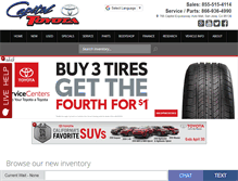 Tablet Screenshot of capitoltoyota.com